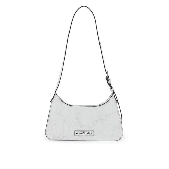 ACNE STUDIOS Metallic Shoulder Bag Women WHITE Shoulder Bags - Picture 1 of 4